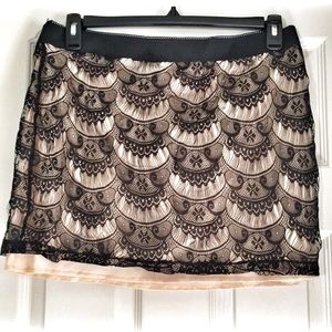 Xhilaration Black lace skirt XL